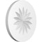 Ekena Millwork Standard Grayson Flower Rosette With Square Edge, 6"W x 6"H x 1/2"P ROSP060X060X050GRY09 - alternate 1